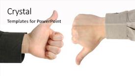  Presentation with yes - Cool new PPT layouts with yes no - two executives or businessmen disagreeing backdrop and a sky blue colored foreground