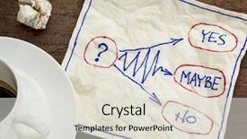  Presentation with decision - Beautiful presentation design featuring yes no maybe - hesitation backdrop and a lemonade colored foreground