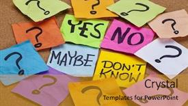  Presentation with uncertainty - Audience pleasing slides consisting of yes no maybe i do backdrop and a gold colored foreground