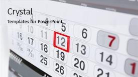  Presentation with page curlvtrasition - Presentation theme enhanced with yesterday - closeup of calendar page background and a sky blue colored foreground