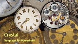  Presentation with vintage antique pocket watch vintage - Beautiful slide deck featuring yesterday - seven antique watches two backdrop and a tawny brown colored foreground