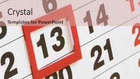  Presentation with friday - Beautiful presentation featuring yesterday - sheet of calendar with red backdrop and a coral colored foreground