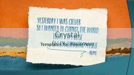  Presentation with personal development - Presentation consisting of yesterday-i-was-clever background and a sky blue colored foreground