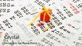  Presentation with today - Cool new slide deck with yesterday today tomorrow - box with a gift backdrop and a lemonade colored foreground