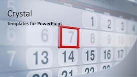  Presentation with today - PPT theme enhanced with yesterday today tomorrow - closeup of calendar page background and a light blue colored foreground