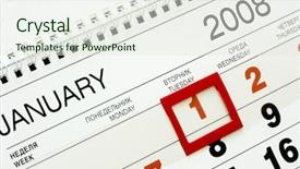  Presentation with january - PPT theme having yesterday today tomorrow - sheet of wall calendar background and a sky blue colored foreground