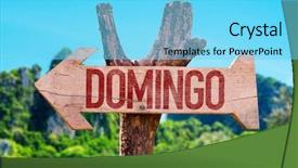  Presentation with spanish - Colorful PPT theme enhanced with yesterday today tomorrow - sunday in spanish and portuguese backdrop and a light blue colored foreground