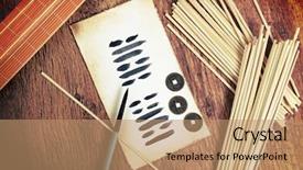  Presentation with ancient - Amazing slide deck having china yuan - i ching ancient chinese oracle backdrop and a coral colored foreground