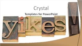  Presentation with concept - Amazing PPT theme having yikes-exclamation-surprise-concept-isolated backdrop and a white colored foreground