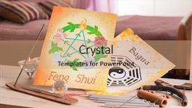  Presentation with feng shui - Amazing PPT layouts having yin yang - conceptual image of feng shui backdrop and a coral colored foreground
