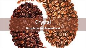  Presentation with yin yang - PPT theme enhanced with yin yang symbol from coffee background and a tawny brown colored foreground