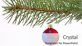  Presentation with christmas balls disco ball - Slide set enhanced with ying-yang christmas ball 1112_25 background and a white colored foreground