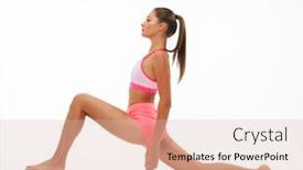  Presentation with yoga - Beautiful theme featuring yoga-and-fitness-concept-woman backdrop and a lemonade colored foreground