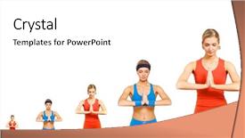  Presentation with evolution - Theme consisting of yoga evolution background and a white colored foreground