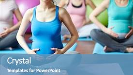  Presentation with yoga - Cool new PPT layouts with yoga for the pregnant backdrop and a teal colored foreground