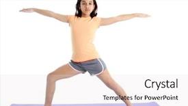  Presentation with yoga kids - Beautiful theme featuring yoga kids - picture of a child set backdrop and a sky blue colored foreground