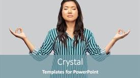  Presentation with mindfulness - Slide deck having yoga-meditation-and-mindfulness-concept background and a seafoam green colored foreground