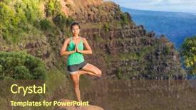  Presentation with kauai hawaii - Theme enhanced with amazing nature landscape in waimea background and a tawny brown colored foreground