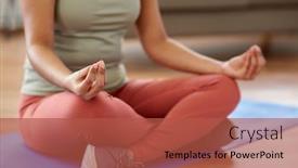  Presentation with mindfulness - Amazing PPT layouts having yoga-mindfulness-and-healthy-lifestyle backdrop and a red colored foreground