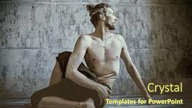  Presentation with lifestyle - Presentation consisting of yoga-practices-portrait background and a  colored foreground