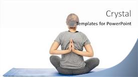  Presentation with prayer - Slide deck enhanced with yoga-sport-and-healthy-lifestyle background and a white colored foreground