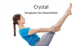  Presentation with yoga - Cool new presentation theme with boat pose asana paripurna navasana backdrop and a white colored foreground