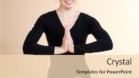  Presentation with sports - Audience pleasing slides consisting of yoga young girl goes in for sports backdrop and a lemonade colored foreground