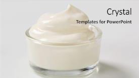  Presentation with white milk - Audience pleasing slide set consisting of yogurt milk - swirl of smooth white cream backdrop and a lemonade colored foreground