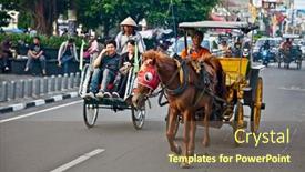  Presentation with january - Presentation theme consisting of yogyakarta-indonesia-january-3-view background and a tawny brown colored foreground