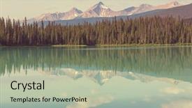  Presentation with serenity - PPT layouts having yoho national park canada background and a  colored foreground