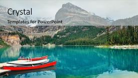  Presentation with national - PPT layouts consisting of yohu national park with canoe background and a lemonade colored foreground