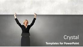  Presentation with blank - Audience pleasing slide set consisting of yoiung-pretty-woman-holding-blank backdrop and a gray colored foreground