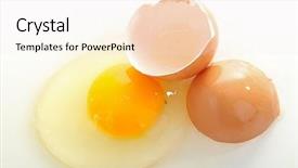  Presentation with yoke - Cool new PPT theme with egg broken backdrop and a lemonade colored foreground