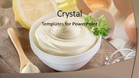  Presentation with mayonnaise - Cool new presentation theme with ingredients and the sauce itself backdrop and a lemonade colored foreground