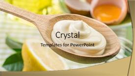  Presentation with mayonnaise - PPT layouts featuring natural mayonnaise sauce background and a lemonade colored foreground