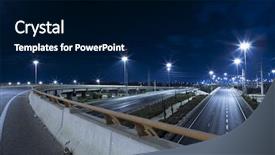  Presentation with yom kippur - Colorful slides enhanced with yom kippur - empty freeway at night backdrop and a black colored foreground