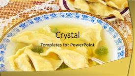  Presentation with yom kippur - PPT theme with yom kippur - kreplach jewish ravioli background and a yellow colored foreground