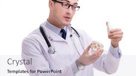  Presentation with running skeleton - Cool new slides with yong-male-doctor-with-skeleton backdrop and a lemonade colored foreground