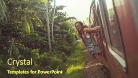  Presentation with sri lanka - PPT layouts consisting of yong-woman-enjoying-train-ride background and a tawny brown colored foreground