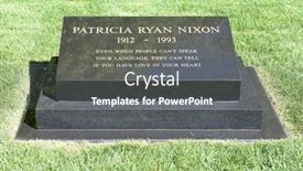  Presentation with president - Slide set enhanced with yorba-linda-california-february-24 background and a gray colored foreground