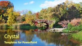  Presentation with new york city - Cool new theme with york city manhattan central park backdrop and a tawny brown colored foreground