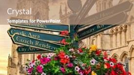  Presentation with sunset - Amazing slide deck having york-minster-and-a-sign backdrop and a coral colored foreground