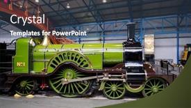  Presentation with steam - PPT layouts consisting of york-uk-august-12-2019 background and a ocean colored foreground