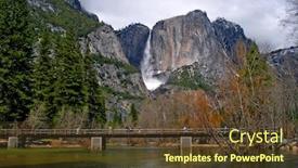  Presentation with river valley - Amazing slide deck having  backdrop and a  colored foreground