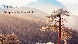  Presentation with yosemite - Beautiful slide deck featuring yosemite-landscapes-in-winter-season backdrop and a lemonade colored foreground