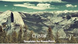  Presentation with yosemite - Slide set consisting of yosemite-mountain-ridge-with-waterfall background and a tawny brown colored foreground