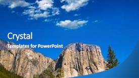 Presentation with yosemite - Slide deck enhanced with yosemite national park el capitan california usa background and a teal colored foreground
