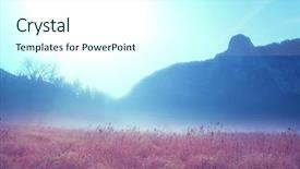  Presentation with beautiful landscapes - Presentation design enhanced with yosemite national park landscapes california background and a cool aqua colored foreground