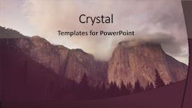  Presentation with yosemite - Presentation theme enhanced with yosemite national park landscapes california background and a  colored foreground
