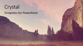  Presentation with national parks yosemite valley yosemite - Slides consisting of yosemite national park landscapes california background and a soft green colored foreground